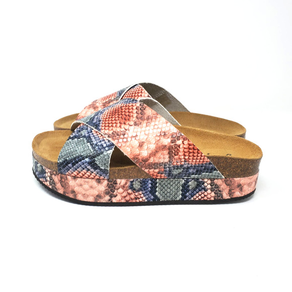 Free People Multicolor Snake Print Sandals - Picture 3 of 9